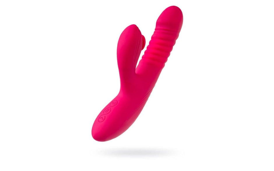JOS Seri Thrusting Rabbit Vibrator With Clitoral Stimulator - Rabbit Vibrators