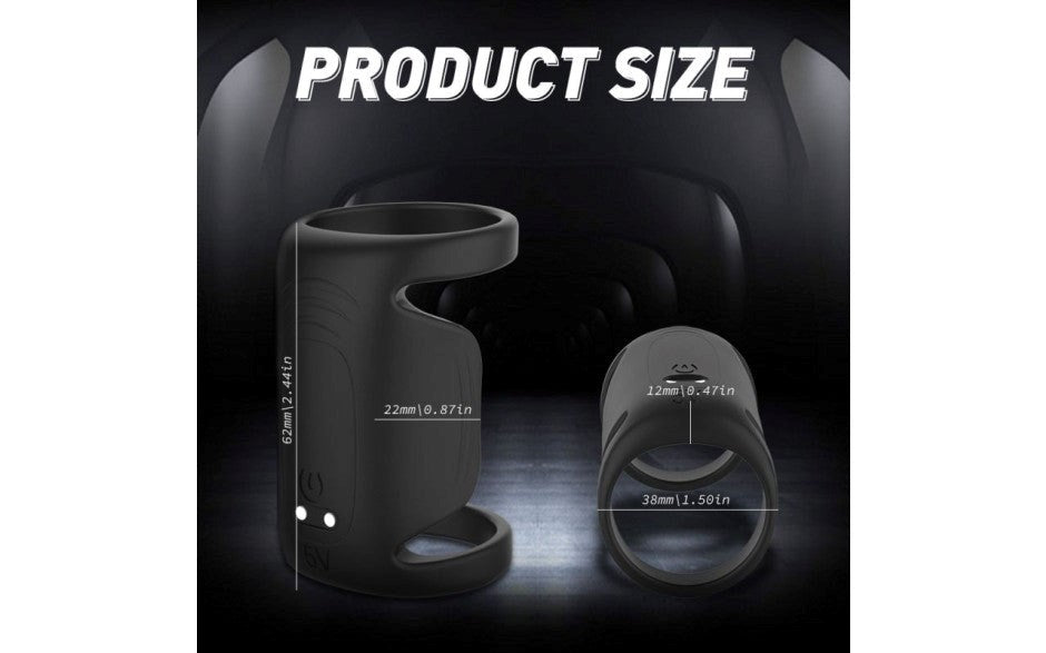 S-Hande Royal Dual Motor Penis Shaft Massager - Vibrating Cock Rings