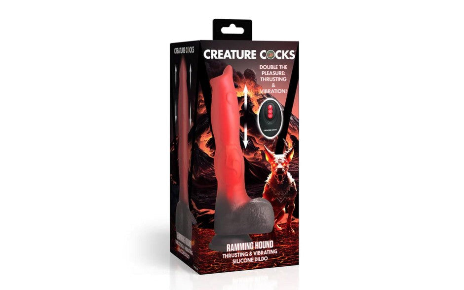 Ramming Hound Thrusting & Vibrating Dildo by XR Brands - Vibrating Dildos