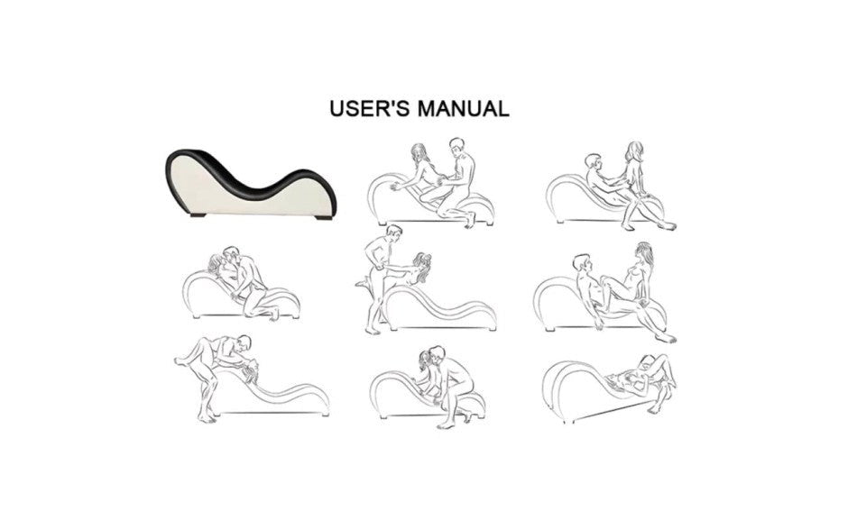 Daytona Kama Sutra Mebon Chaise Love Lounge Sex Furniture Brown - Sex Furniture
