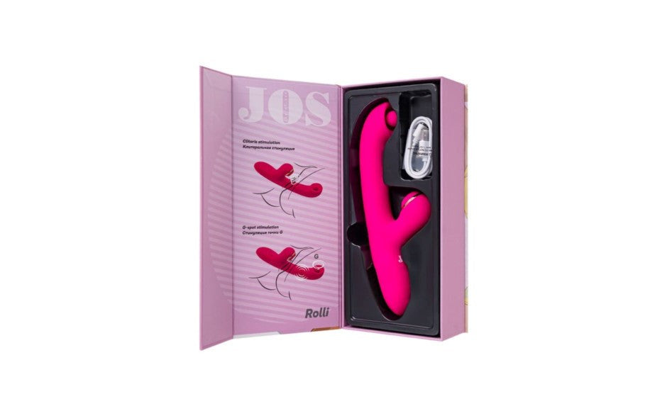 JOS Rolli Stimulating Ball Rabbit Vibrator With Vaccuum Clitoral Stimulator - Rabbit Vibrators