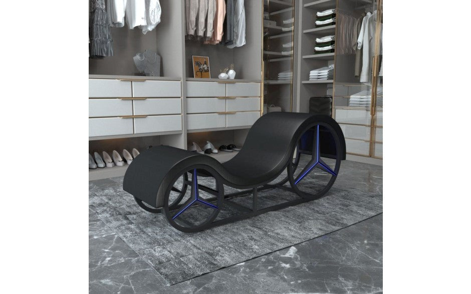 Daytona Kama Sutra Mebon Chaise Love Lounge Sex Furniture with Metal Frame and LED - Sex Furniture