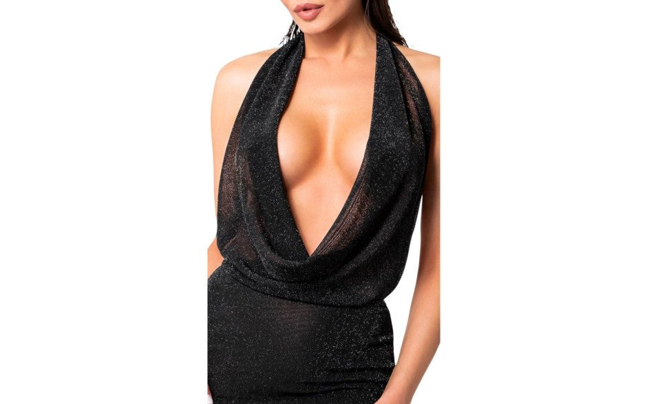 Noir Handmade Luminara Mini Sexy Dress - Her Fetish