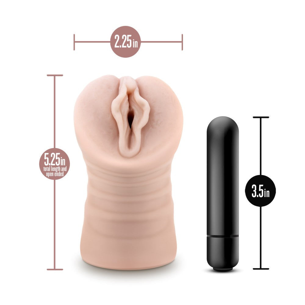 Blush EnLust Destini Vibrating Pussy Stroker - Masturbators and Strokers