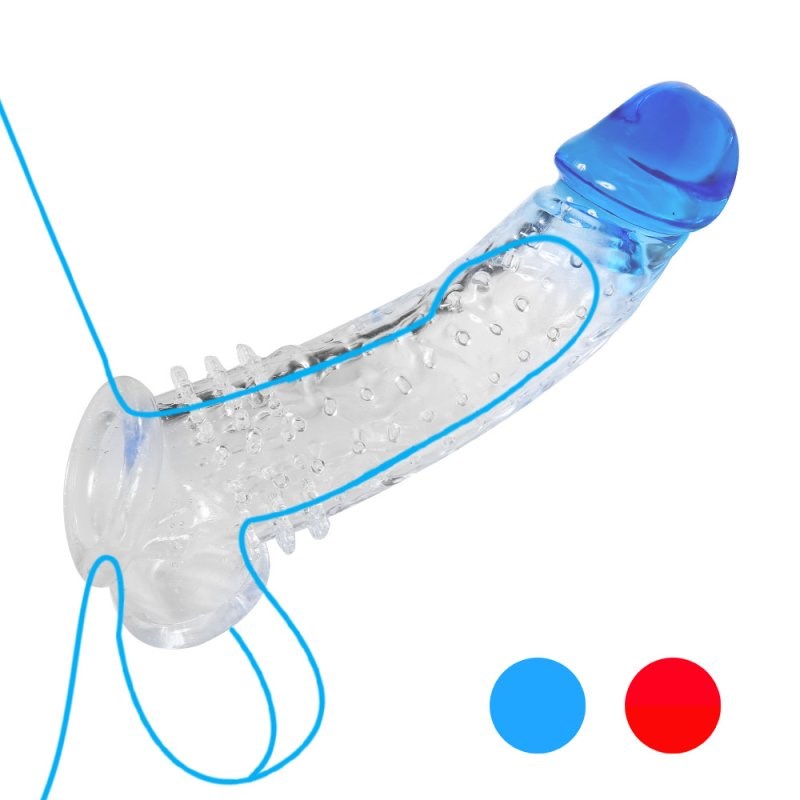 BDStyle Mens Penis Enlargement Sleeve with Elastic Ball Band - Penis Sleeves and Extenders