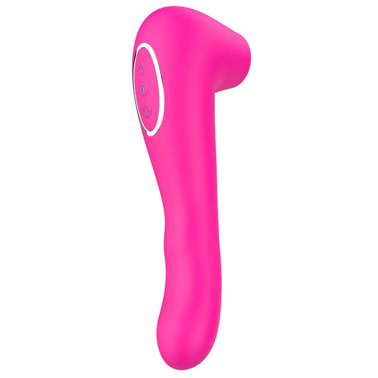 BDStyle Double Head Clitoral Suction Vibrator Rose