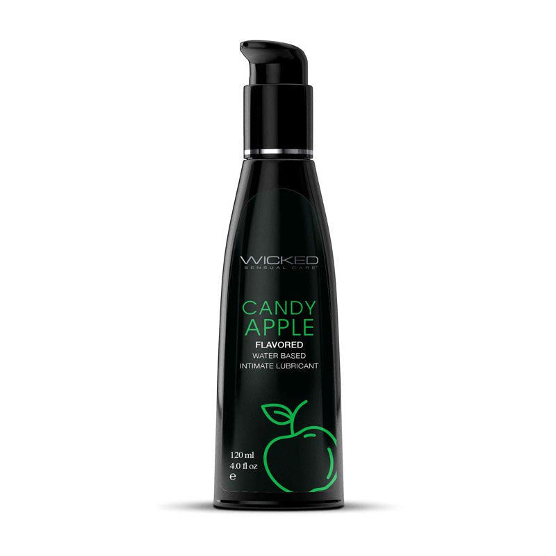 Wicked Aqua Candy Apple Flavoured Water Based Lubricant - Water Based Lubes