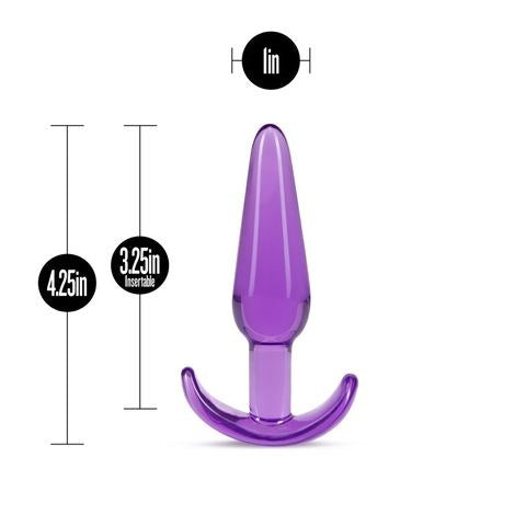 Blush Novelties B Yours Slim Butt Plug 10.8cm Purple - Butt Plugs