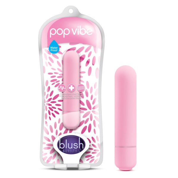 Blush Novelties Pop Vibe 10 Function Bullet Vibrator Pink - Bullet Vibrators
