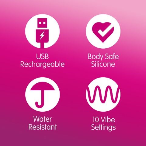 Skins Super Excite Rechargeable Bullet Vibrator Pink - Bullet Vibrators