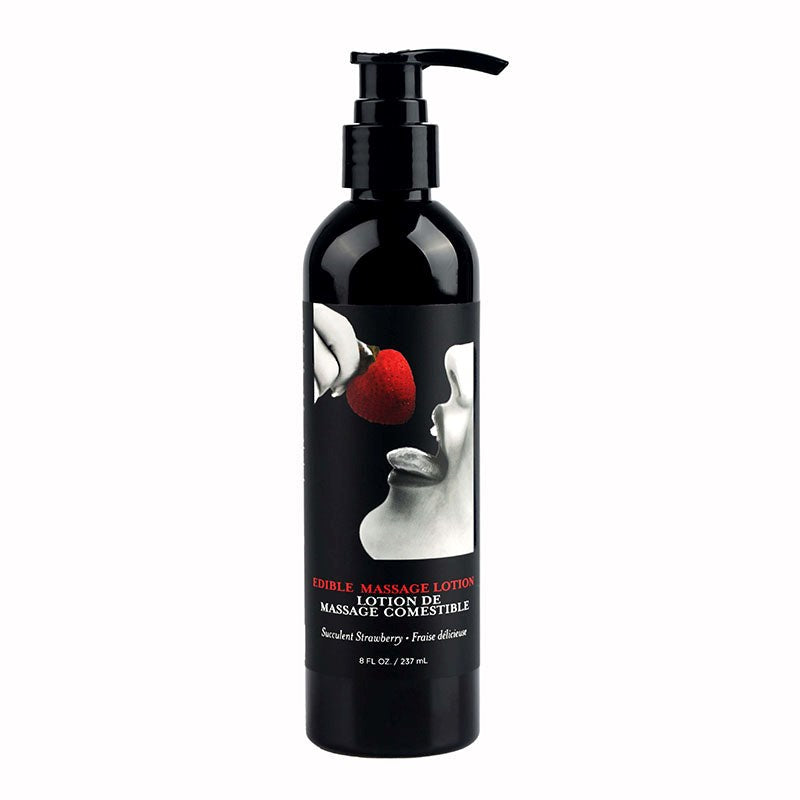 Earthly Body Edible Flavoured Deep Moisturising Massage Lotion 237 ml - Massage Oils and Lubricants