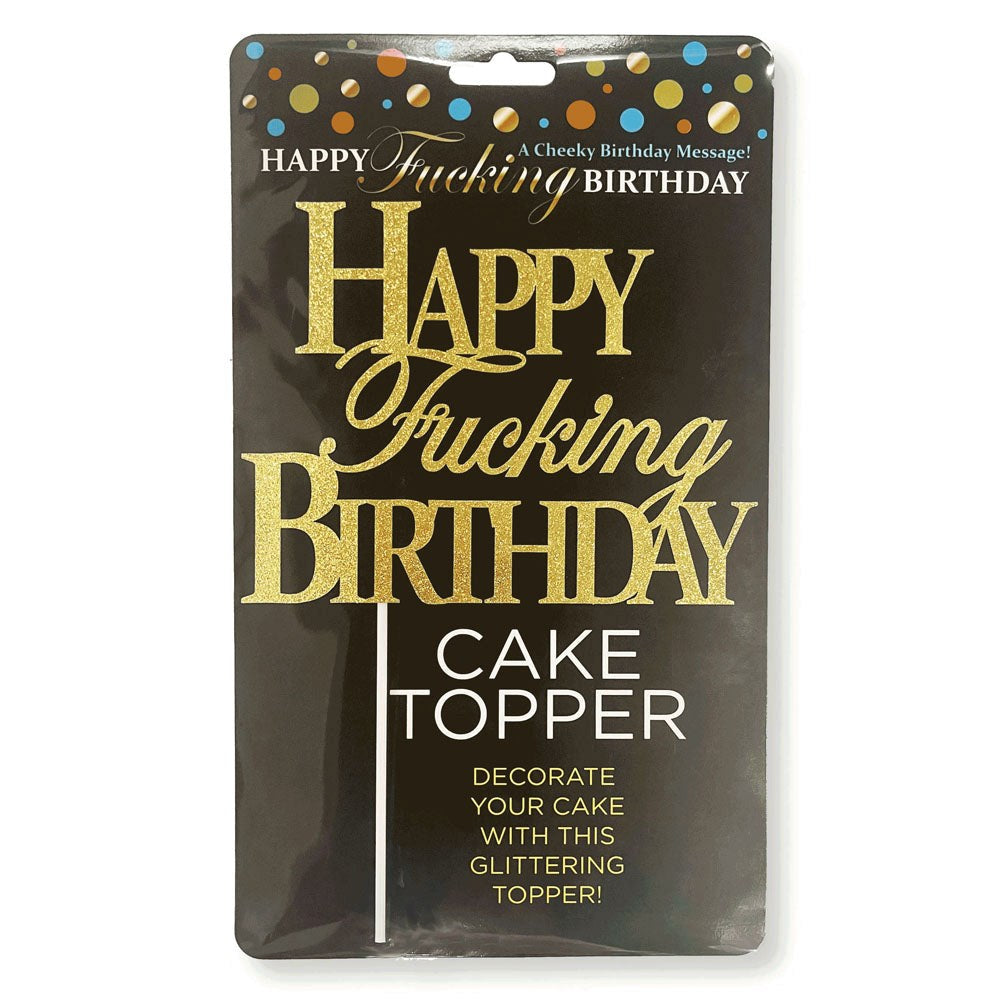 Little Genie Happy Fucking Birthday Novelty Cake Topper - Party Gifts and Novelties