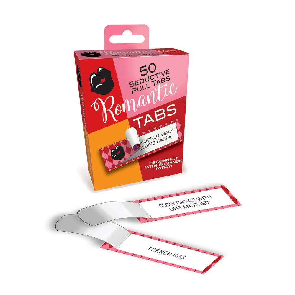 Little Genie Romantic Tabs Set Of 50 Romantic Suggestions Adult Card Game - Party Gifts and Novelties