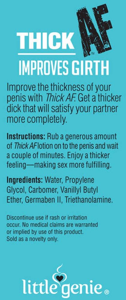 Little Genie Thick AF Male Thick Dick Girthing Cream 44ml - Delay and Excite Sprays