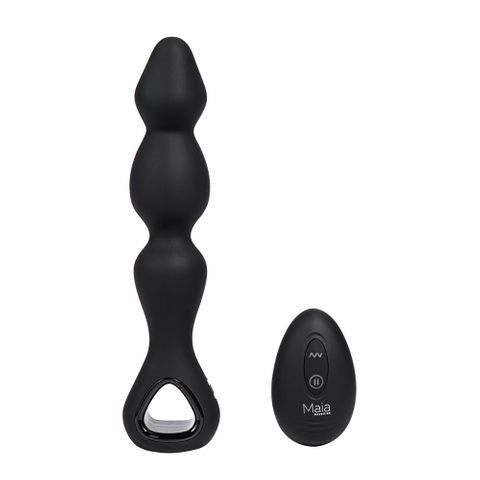 Maia HUDSON Wireless Remote Controlled Anal Vibrator Black - Anal Vibrators
