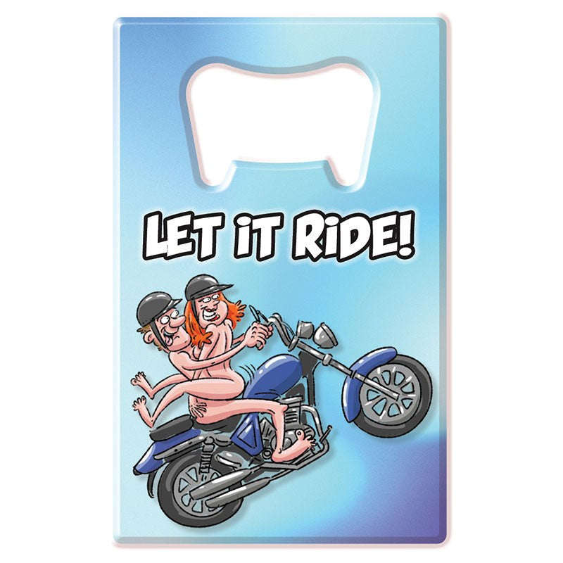 Ozze Creations Let It Ride Novelty Bottle Opener - Party Gifts and Novelties