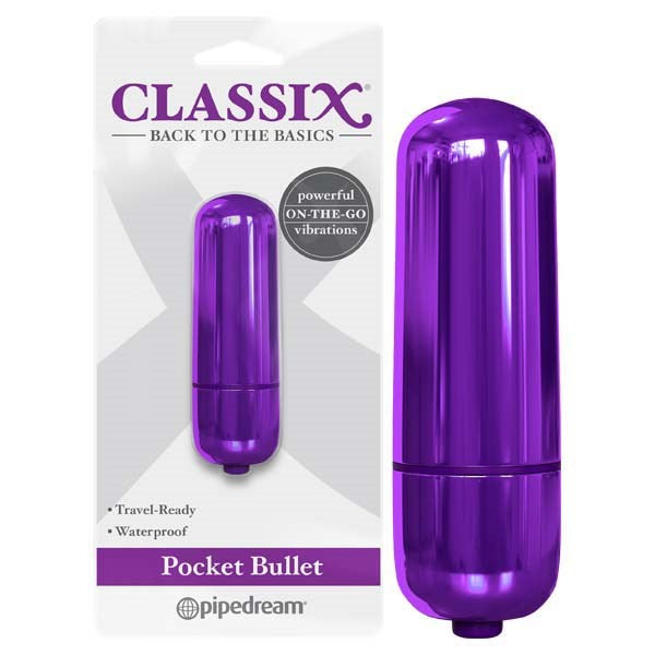 Pipedream Classix Vibrating Pocket Bullet Massager - Bullet Vibrators