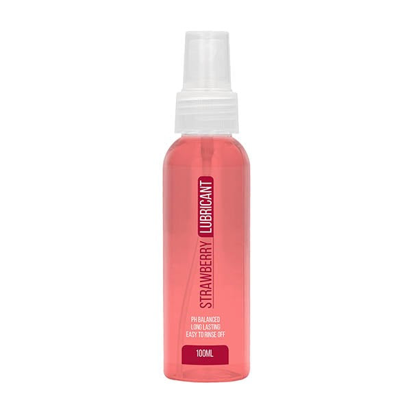 Shots Toys Pharmquests Strawberry Flavoured Water Based Lubricant 100ml - Water Based Lubes