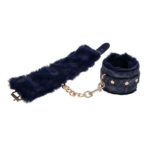 Premium Cougar Fur Handcuffs by Sportsheets - Cuffs And Restraints