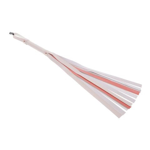 Sportsheets Sex & Mischief Peaches N CreaMe Stripe Flogger Whip - Whips And Crops