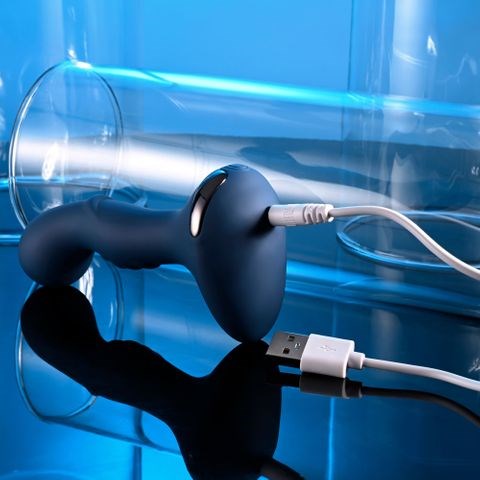 Zero Tolerance BLUE OASIS Vibrating Anal Plug Blue - Butt Plugs