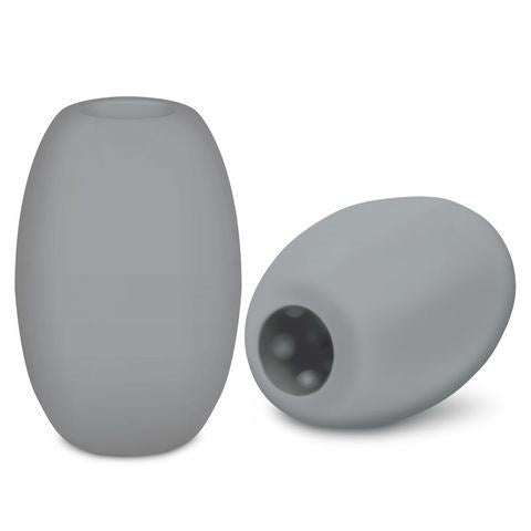 Zolo Grey Mini Bubble Squeezable & Textured Stroker Grey - Masturbators and Strokers