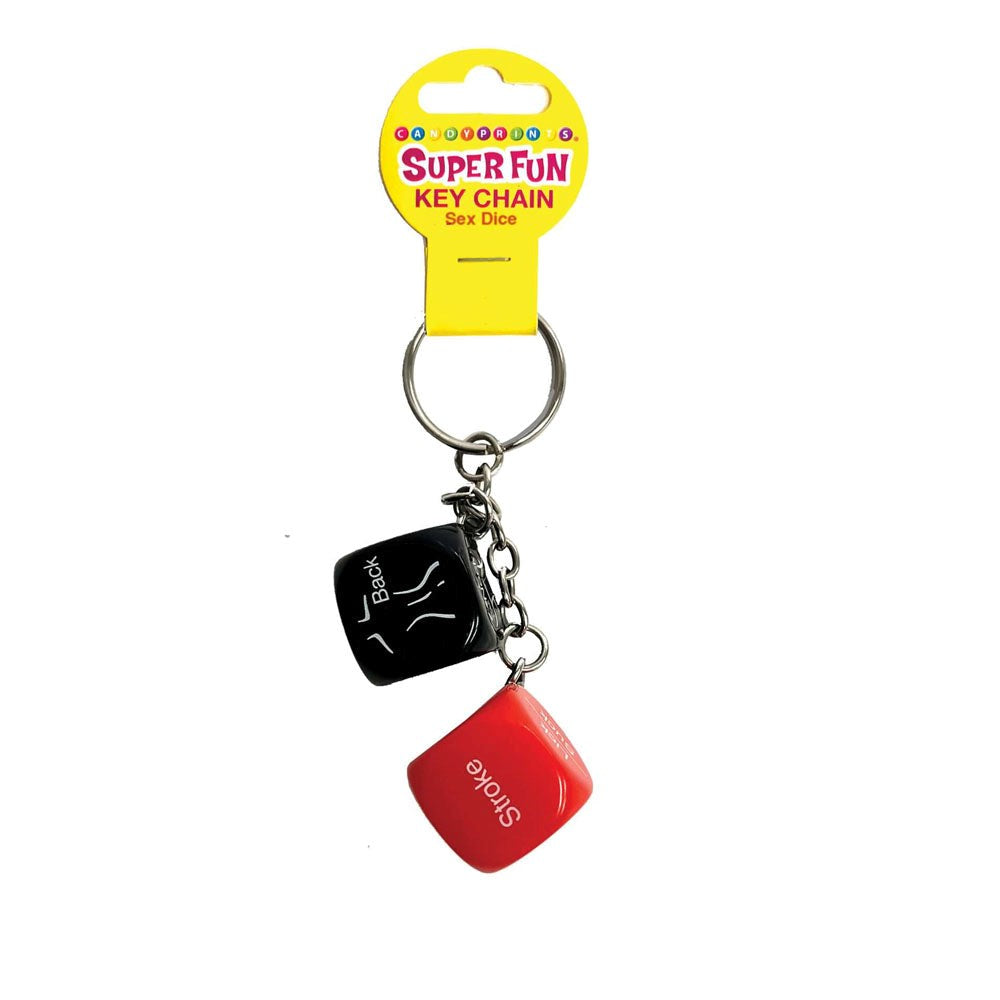 Little Genie Super Fun Erotic Sex Dice Novelty Key Chain - Party Gifts and Novelties