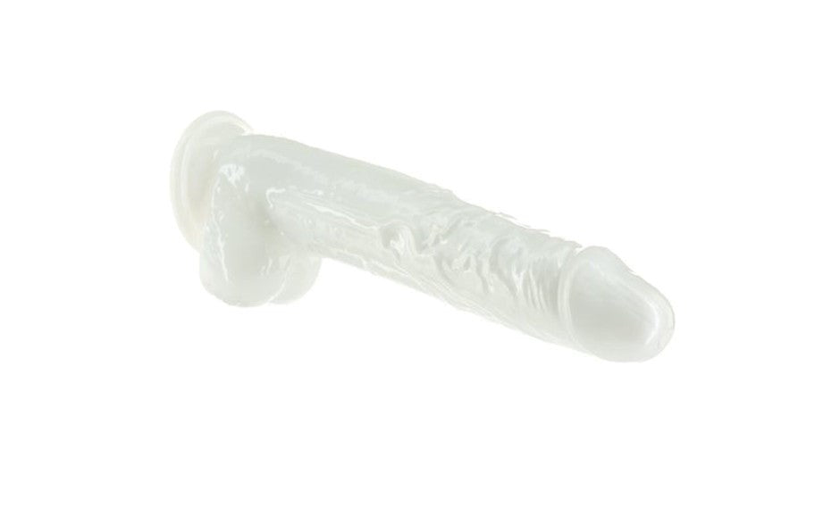 Addiction Pearl Suction Cup Realistic Dildo 8.5 Inch Pearl White - Realistic Dildos