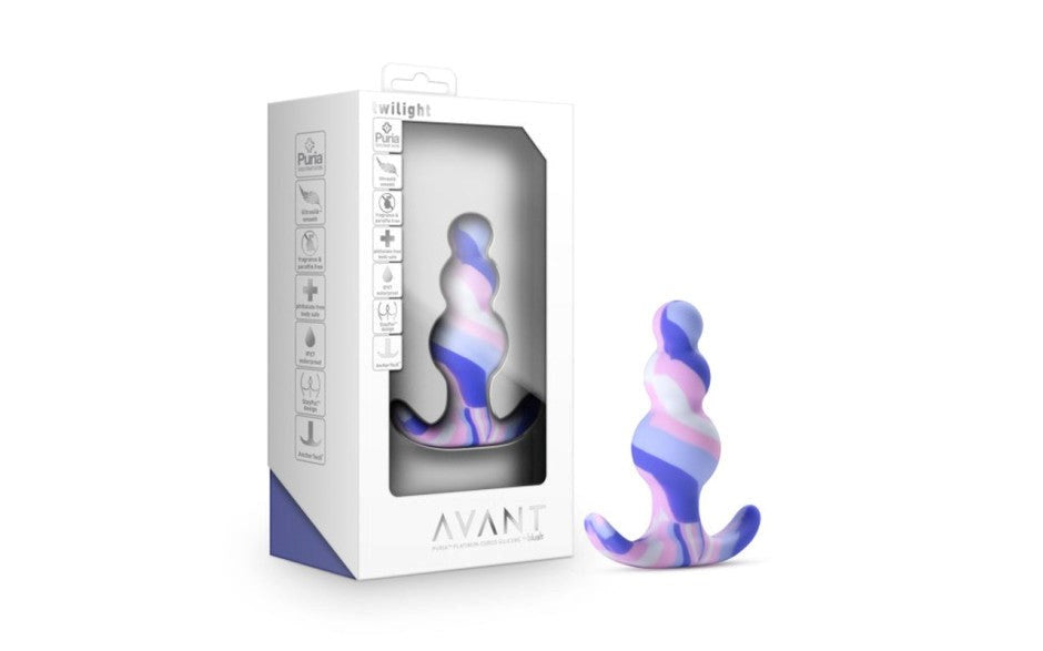 Avant Twilight Silicone Anal Plug Blue - Butt Plugs