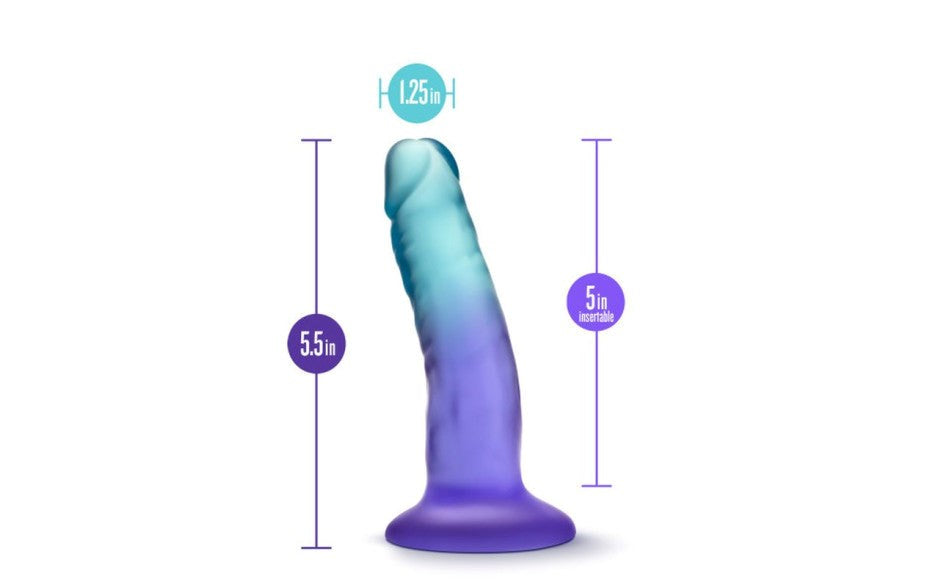 B Yours Morning Dew Realistic Dildo 5 Inch Sapphire - Realistic Dildos