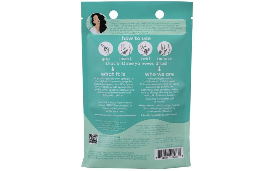 Doc Johnson Awkward Essentials Dripsticks Sponge 3 Piece - Condoms