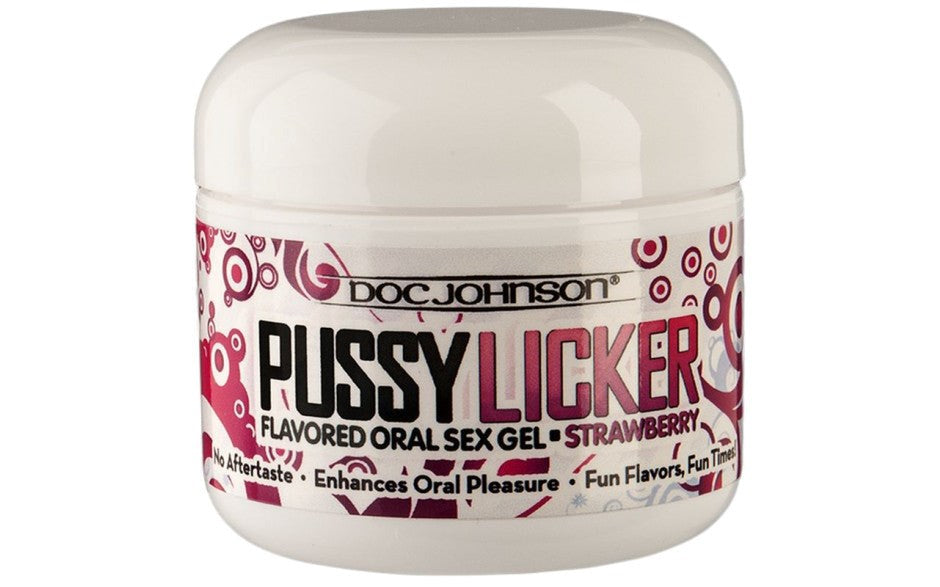 Doc Johnson Pussy Licker Oral Sex Strawberry Gel - Massage Oils and Lubricants