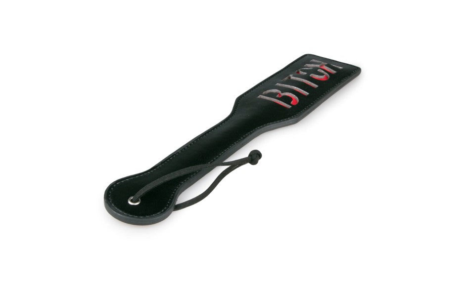 Fetish Collection BDSM Play Bitch Paddle Black - Paddles And Slappers