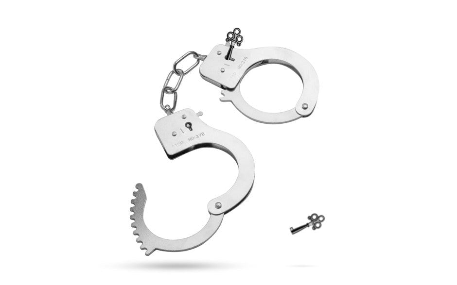 Fetish Collection Classic Metal Hand Cuffs Silver - Cuffs And Restraints