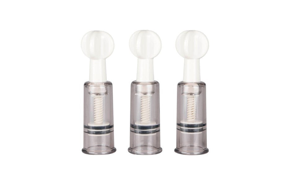 Fetish Collection Nipple and Clit Suckers 3 Piece - Nipple and Clit Clamps