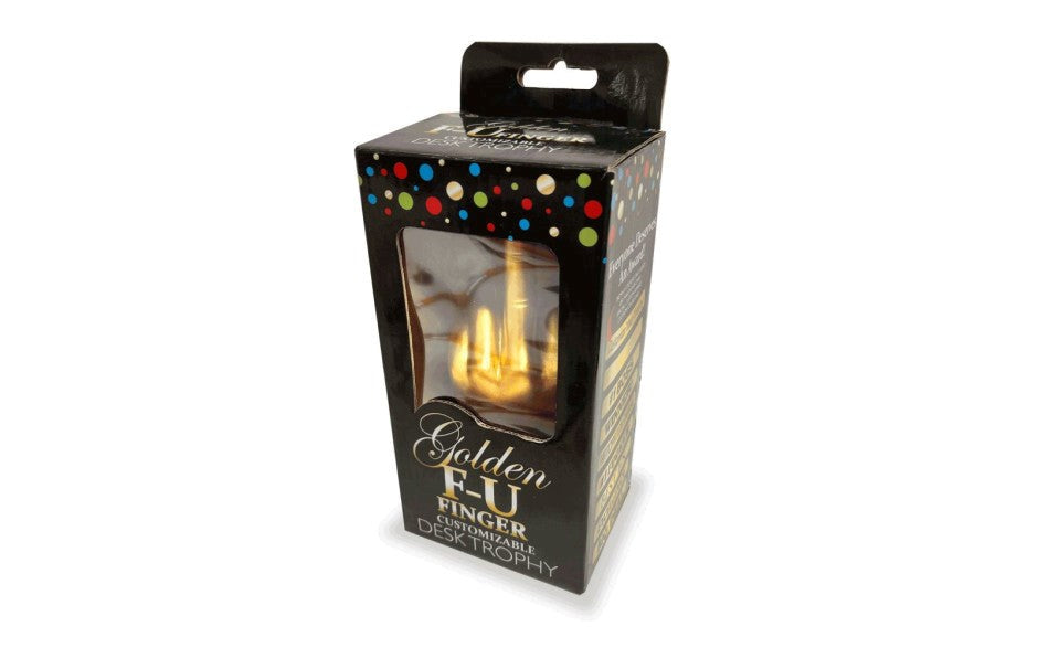 Genie Golden FU Finger Novelty Trophy - Party Gifts and Novelties