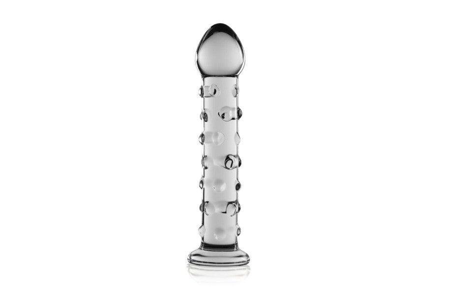 Glass Romance 2 Glass Dildo 7 Inch Clear - Glass Sex Toys