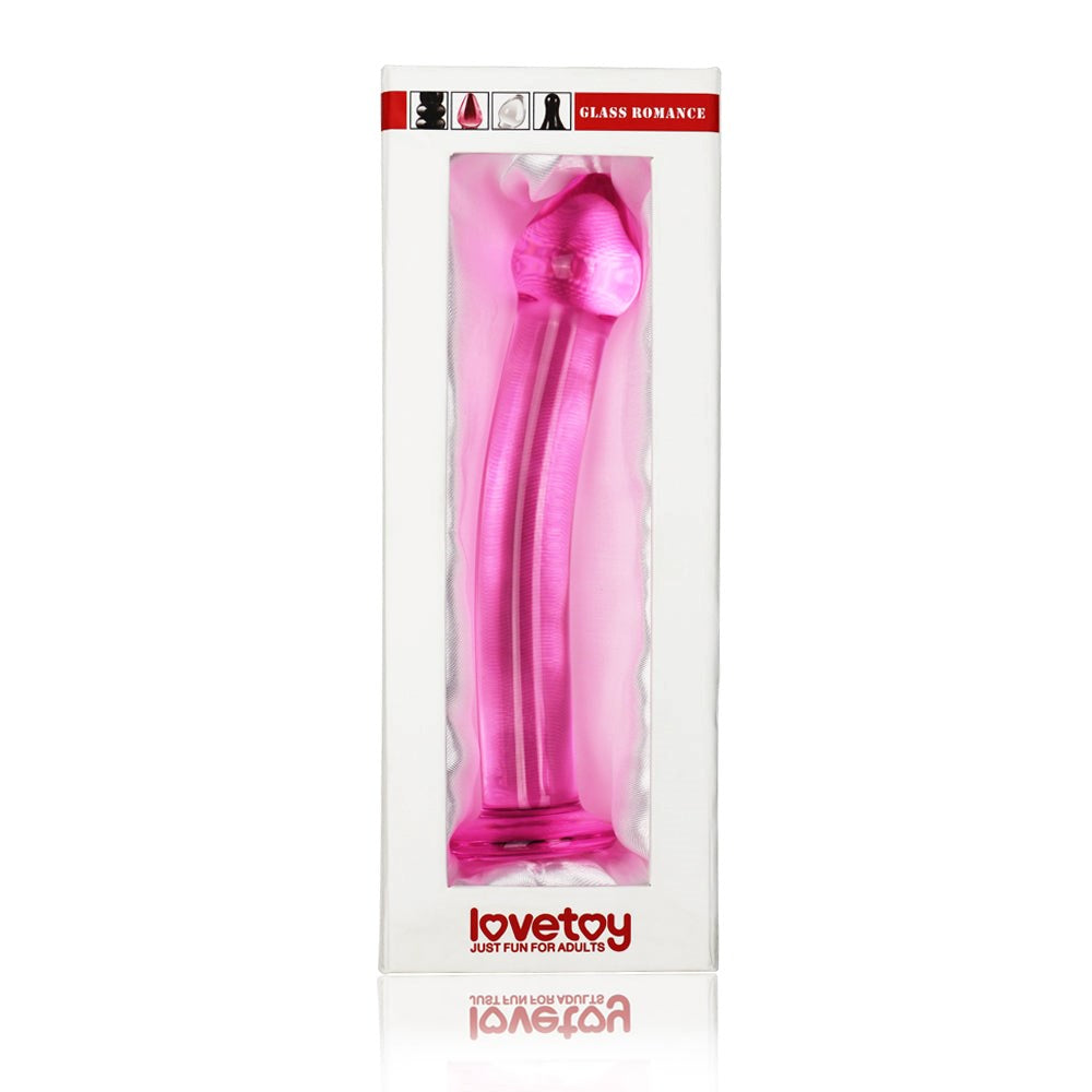 Glass Romance 3 Realistic 7.5 Inch Glass Dong - Glass Sex Toys