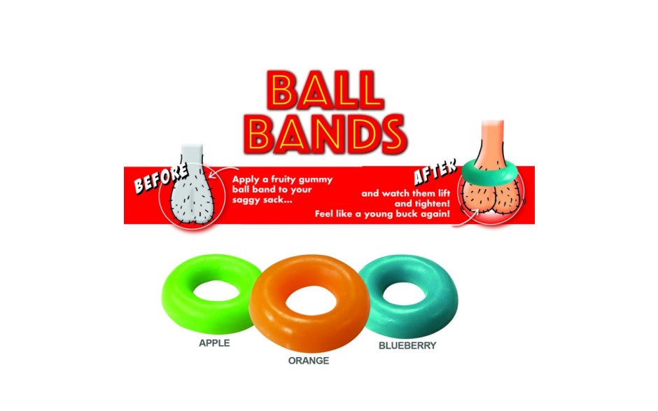 Ball Bands Edible Gummy Cock Ring by Hott Products - Party Gifts and Novelties