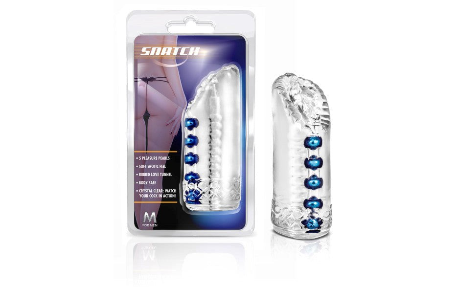 M for Men Snatch Soft & Realistic Male Masturbator Clear - Masturbators and Strokers