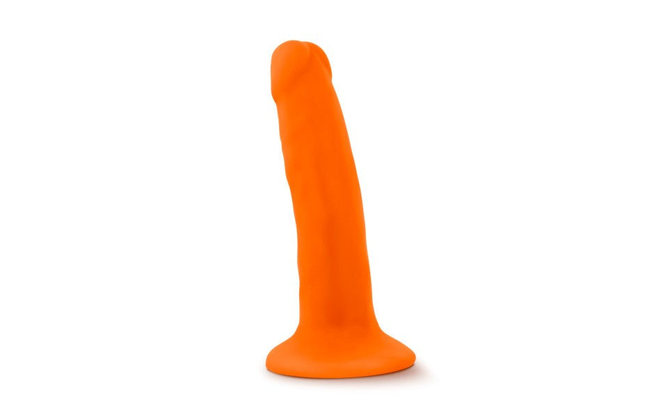 Neo Dual Density Realistic Cock 6 Inch Neon Orange - Realistic Dildos