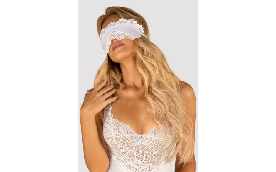 Premium Amor Blanco Eye Mask by Obsessive - Masks And Blindfolds