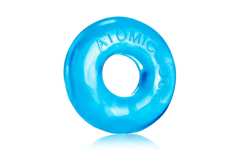 OxBalls Donut 2 Mens Stretchy Cock Ring Large Ice Blue - Stretchy Cock Rings