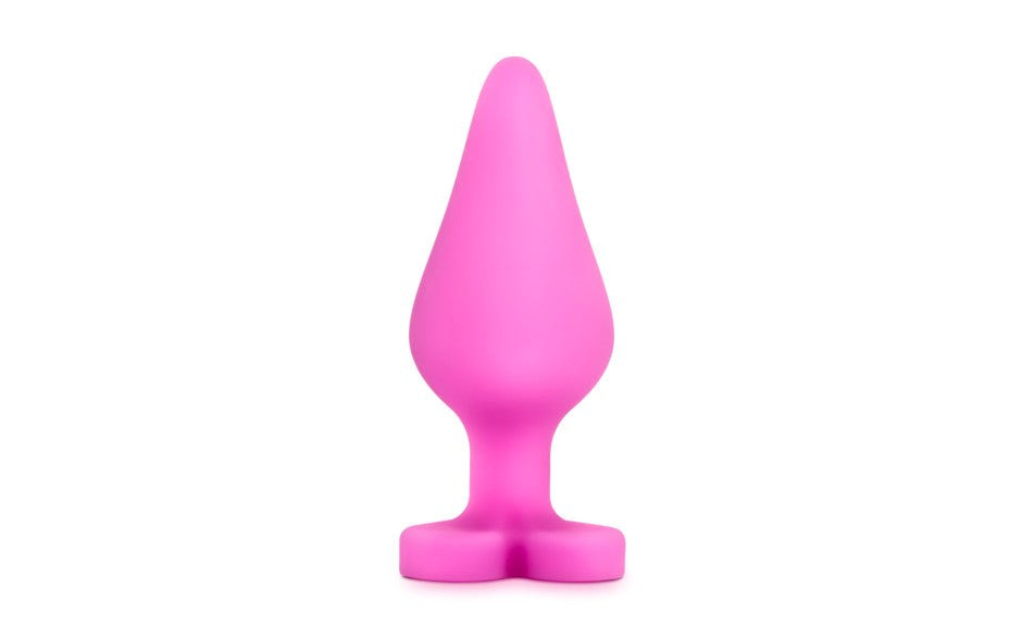 Play With Me Naughtier Candy Heart Shaped Ride Me Butt Plug 4 Inch - Butt Plugs