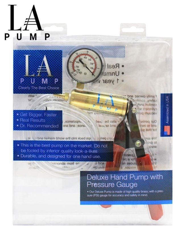 LA Pump Vacuum Hand Pump With PSI Meter - Penis Pumps And Stretchers
