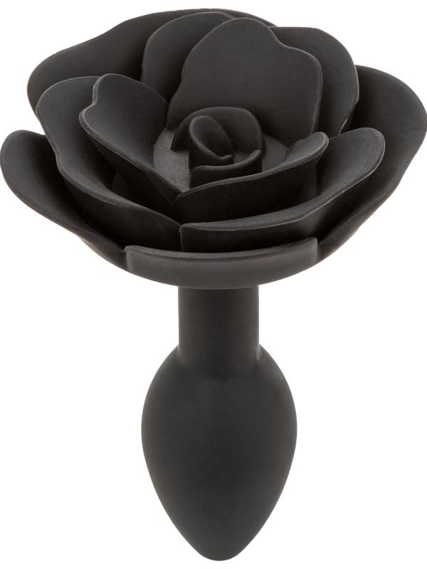 Indulge in Sensual Blossoms - Forbidden Rose Smooth Silicone Anal Plug - Butt Plugs