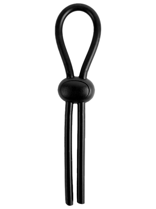 Playful Nero Adjustable Silicone Short Lasso Cock Ring