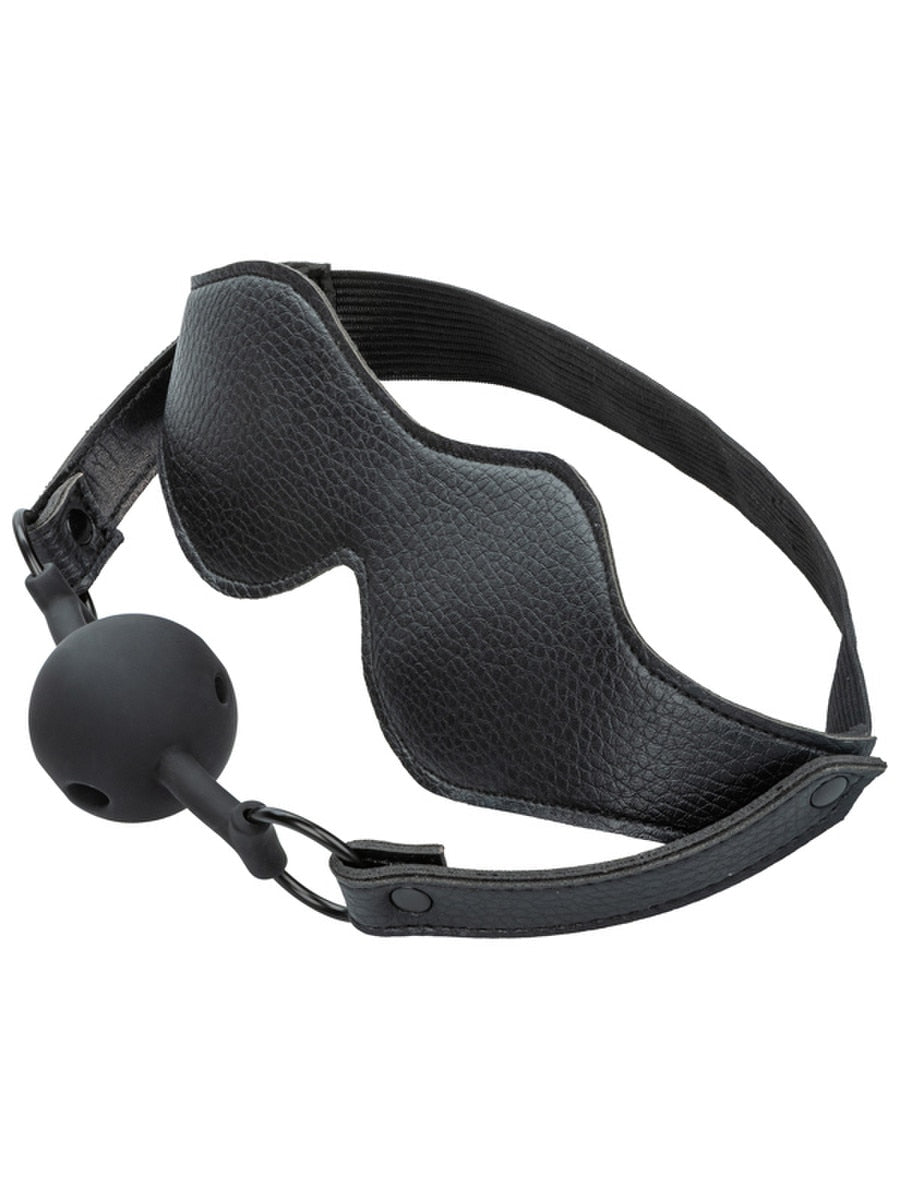 CalExotics Nocturnal Collection Eye Mask and Ball Gag - Masks And Blindfolds