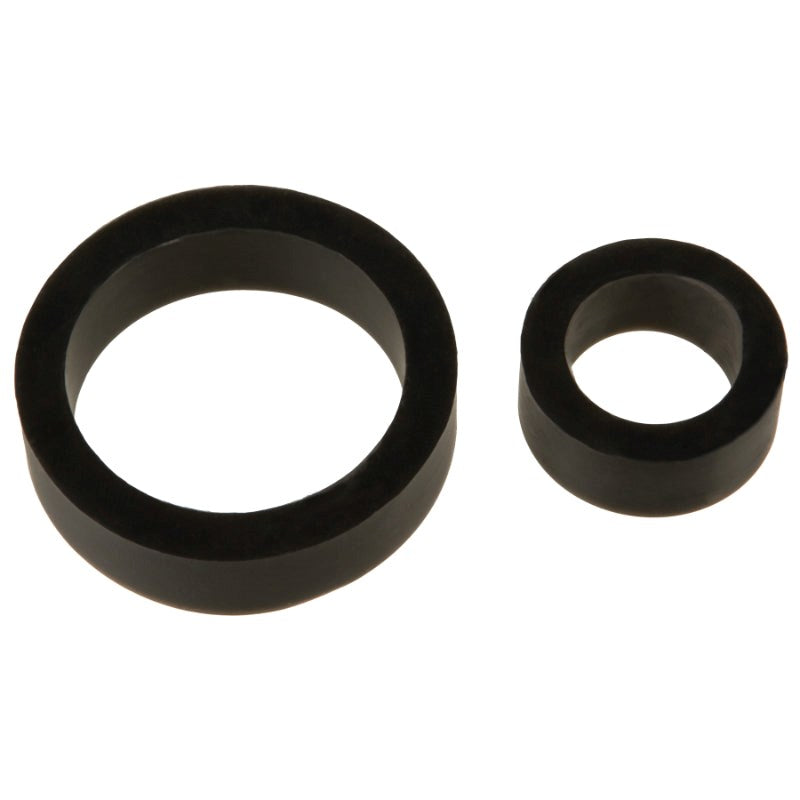 Titanmen Stretchy Silicone Cock Rings Double Pack - Stretchy Cock Rings