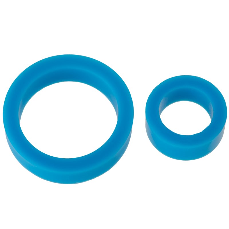 Titanmen Stretchy Silicone Cock Rings Double Pack - Stretchy Cock Rings